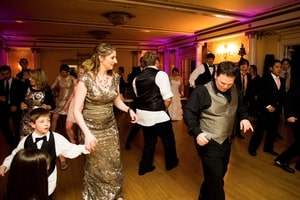 Dancing at the wedding reception party; Grand Island Mansion, Walnut Grove, CA